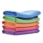 Mikrofiber 40x40cm Baklava Desen Cam Temizlik Bezi - Görsel 4