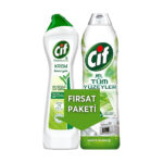 Cif Jel Çamaşır Suyu Bahar 500 ml + Krem Amonyak 500 ml