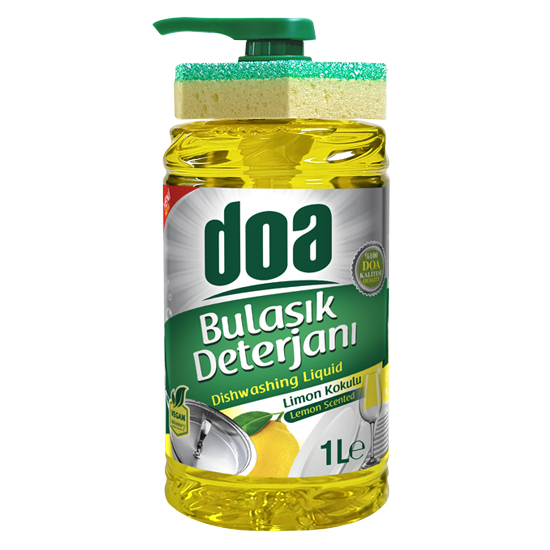 Doa Sıvı Bulaşık Deterjanı Süngerli Limon Kokulu 1000 ml