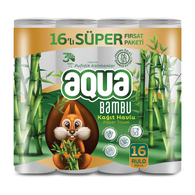 Aqua Bambu 16'lı Kağıt Havlu
