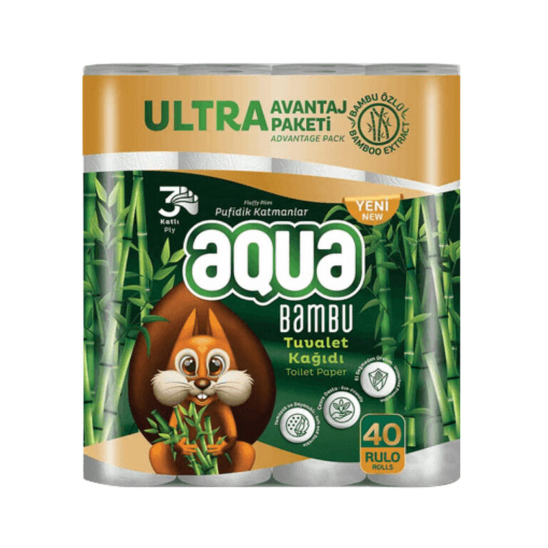 Aqua Tuvalet Kağıdı Bambu 40'lı