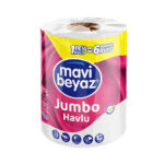 Mavi Beyaz Jumbo Havlu 1=6