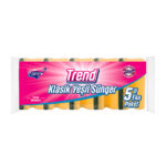 Parex Trend Klasik Oluklu Sünger 5'li