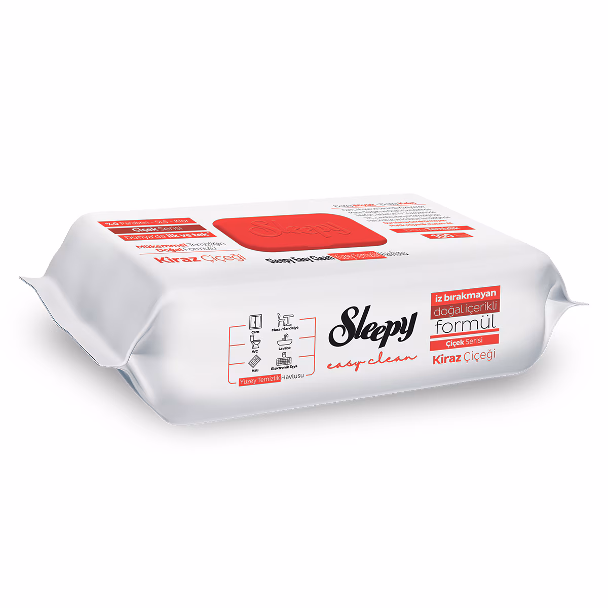 Sleepy Easy Clean Yüzey Temizlik Havlusu Kiraz Çiçeği 100’lü