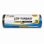 Atiplast Jumbo Boy Siyah Çöp Torbası 80x110 cm 90 lt 1000 gr 10 Adet
