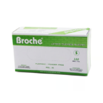 Broche Pudrasız Latex Muayene Eldiveni S 100 Adet