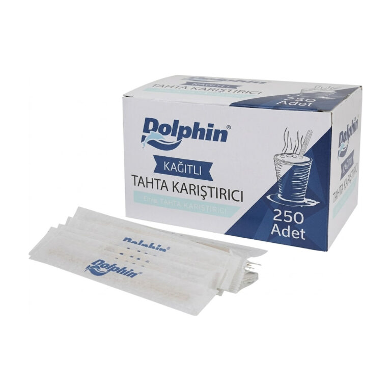 Dolphin Kağıt Sargılı Ahşap Karıştırıcı 250 Adet