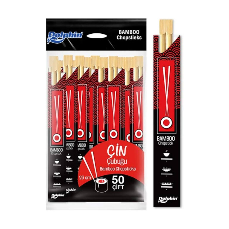 Dolphin 50 Adet 23 cm Bambu Çin Çubuğu Chopstick