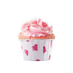 Dolphin Muffin Kek Kapsülü Kalp Desenli 50 Adet