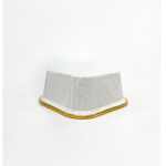 Dolphin Muffin Kek Kapsülü Kare Beyaz-Altın 25li