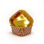 Dolphin Muffin Kare Pötikare Kırmızı-Altın Kek Kapsülü 25 Adet