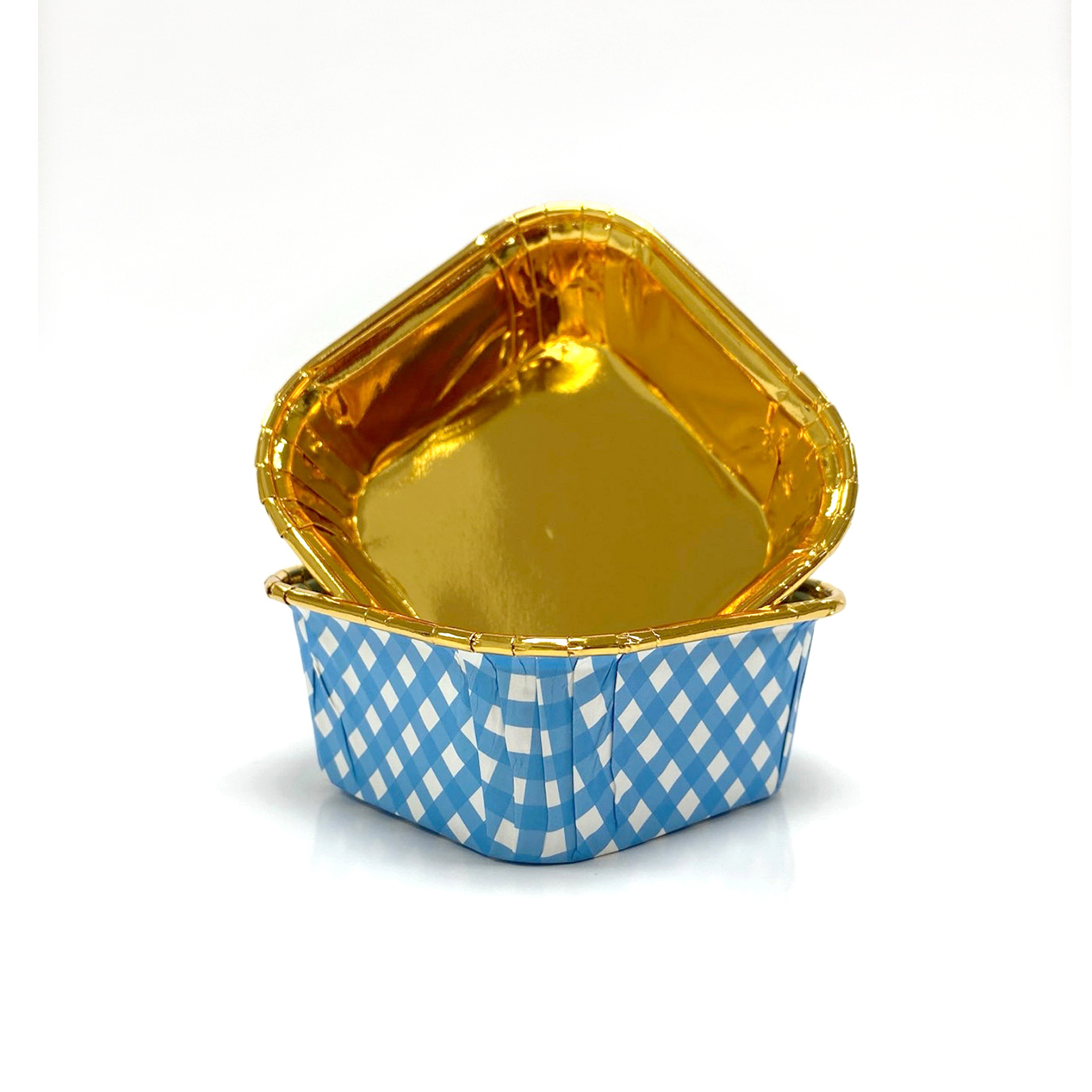 Dolphin Muffin Kare Mavi-Altın Kek Kapsülü 25 Adet Dolphin Muffin Kare Mavi-Altın Kek Kapsülü 25 Adet