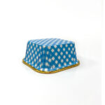 Dolphin Muffin Kare Mavi-Altın Kek Kapsülü 25 Adet