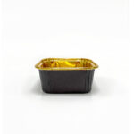 Dolphin Muffin Kare Siyah-Altın Kek Kapsülü 25 Adet