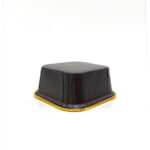 Dolphin Muffin Kare Siyah-Altın Kek Kapsülü 25 Adet