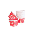 Dolphin Muffin Kek Kapsülü Açık Kırmızı Puantiyeli 25 Adet