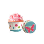 Dolphin Muffin Kek Kapsülü Kelebek Desenli 50 Adet