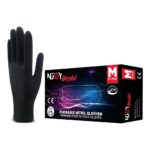 Beybi Njoy Pudrasız Siyah Nitril Eldiven M 100 Adet