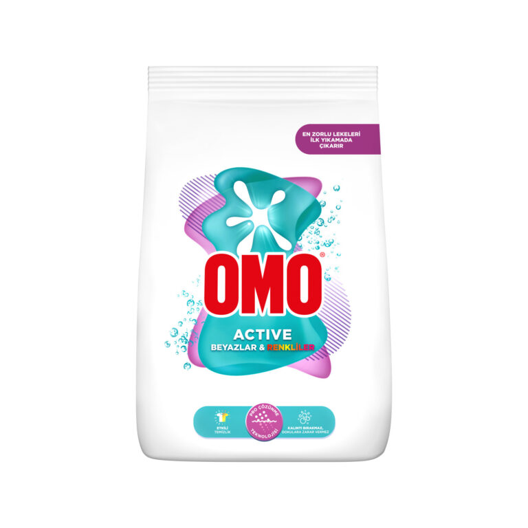 Omo Active Toz Deterjan Renkliler & Beyazlar 9 Kg