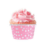 Dolphin Muffin Kek Kapsülü Pembe Puantiyeli 25 Adet