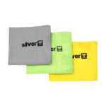 Silver Home 42x68 cm 3’lü Dekoratif Cam Bezi (Sarı, Yeşil, Gri)