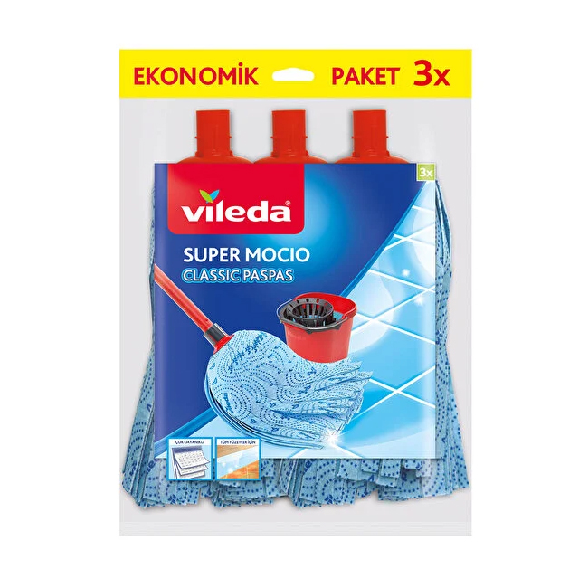 Vileda Supermocio 3 lü Klasik Yedek Paspas