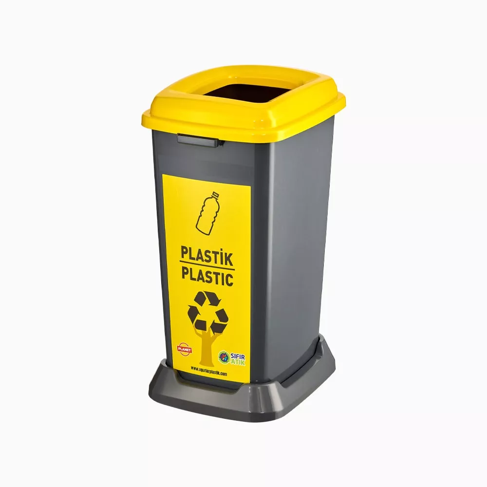 6-18188b36-ab78-4529-9136-3b72487d628a Planet Plastik Atık Geri Dönüşüm Çöp Kovası - Görsel 1