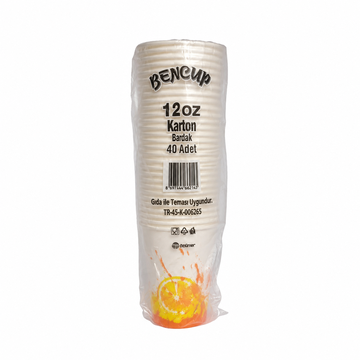 ChatGPT Image 31 May 2026 17_19_03 Bencup 12 Oz Karton Bardak 40’lı Paket - Görsel 1