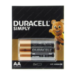 Duracell Simply AA (Kalın Kalem) Alkalin Pil 1.5V 2 Adet