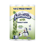 Familia Natural Organik Bambu Özlü Tuvalet Kağıdı 3 Katlı 48’li Mega Paket